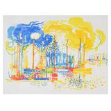 R. Christensen Dockside & Birds Serigraph