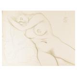 After Salvador Dali Lithograph Sleeping Nude