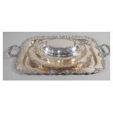 A Three Piece Crescent Silverware Mfg Co Silver...