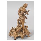 Art Nouveau Style Cast Metal Sculpture of a...