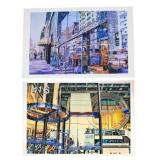 C.J. Yao Pair of Photorealist Lithographs, 1984