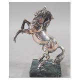 Alessandro Magrino Silver-Plated Rearing Horse...