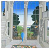 Thomas McKnight Serigraph Interior with Terrace