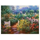 Charles Zhan Garden Landscape Impressionist Oil...