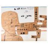 Saul Steinberg Lithograph Guild Hall Museum, 1969
