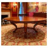 Large Regency Revival Oak Radial Expansion...