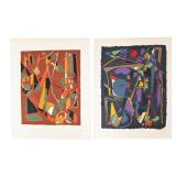 Pair of Andre Lanskoy Abstract Lithographs
