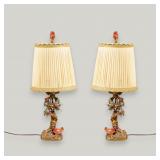 Pair of Nicholas Haydon Chinoiserie Gilt Metal...