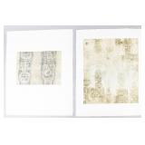 Shoichi Hasegawa Pair of Etchings with Aquatint