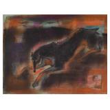 Nancy Galaner, Study of a Dog, Mixed Media on...