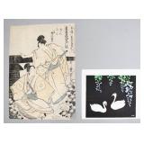 2 Japanese Woodblock Prints (One Attributed To...