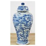 Oversized Chinese Blue and White Porcelain...