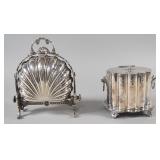 2 Victorian Style Silver Plated Biscuit Boxes...