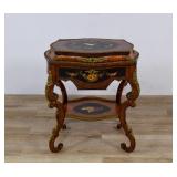 Napoleon III Style Gilt-Metal Mounted Marquetry...