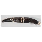 Scandinavian Style Damascus Steel Knife with...