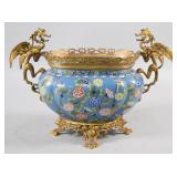 Chinese Cloisonne Enamel and Gilt Bronze...