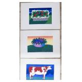 Jose Claudino Group of 3 Color Lithographs