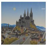 Thomas McKnight Serigraph Hilltop Cathedral...