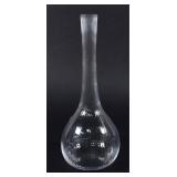 Daum France Sticks Pattern Clear Crystal Vase