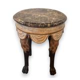Hollywood Regency Style Marble Top Gueridon...
