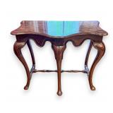 Queen Anne Style Five-Leg Burr Walnut Side Table