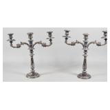 Pair of Silver-Plated Rococo Revival...