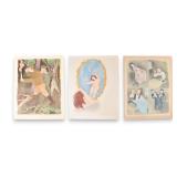 Raphael Soyer Group of 3 Color Lithographs