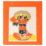 Graham Sutherland Lithograph Balancing Form