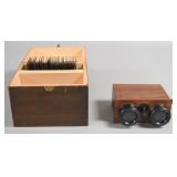 Verascope French Wooden Box Stereoscope and...