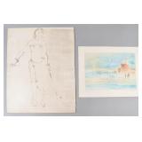 Kaiko Moti Two Signed Prints