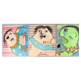 Enrico Baj Group of 3 Color Lithographs
