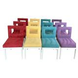 12 Contemporary Multicolor Upholstered Dining...