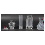 5 Baccarat Crystal Vases and Tableware with Boxes