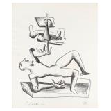 Ossip Zadkine Lithograph Acrobat, 1964