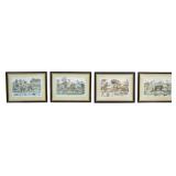 Set of 4 Vintage Teaching Aid Prints, Zones of...