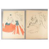 Jack Levine Two Signed Patriotic Allegorical...