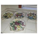 Set of four The Springtime Collection Crocus Plate