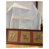 French Military Color Lithograph Artwork