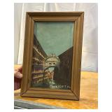 Framed Oil Painting of Venice Italy