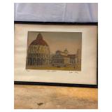 OG Hungarian Artist Bela Sziklay Pencil Signed Col