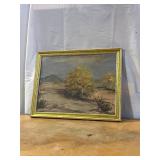 Vintage Painting of Desert