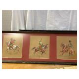 French Military Color Lithograph Artwork