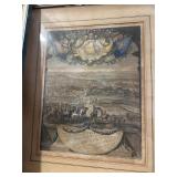 Hand Colored Original Old Print #197