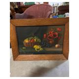 Framed Still Life Oil Painting on Canvas