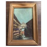 Framed Oil Painting of Venice Italy