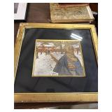 Framed Japanese Woodblock Print