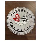 Ande Rooney Vintage Cheverlet Corvette Sign