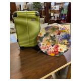 Coleman Suitcase and floral hat box