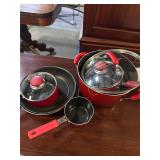 Red Non-stick Cookware Set