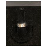 Sterling Silver White Stone Ring